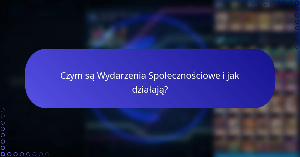 Czym są Wydarzenia Społecznościowe i jak działają?